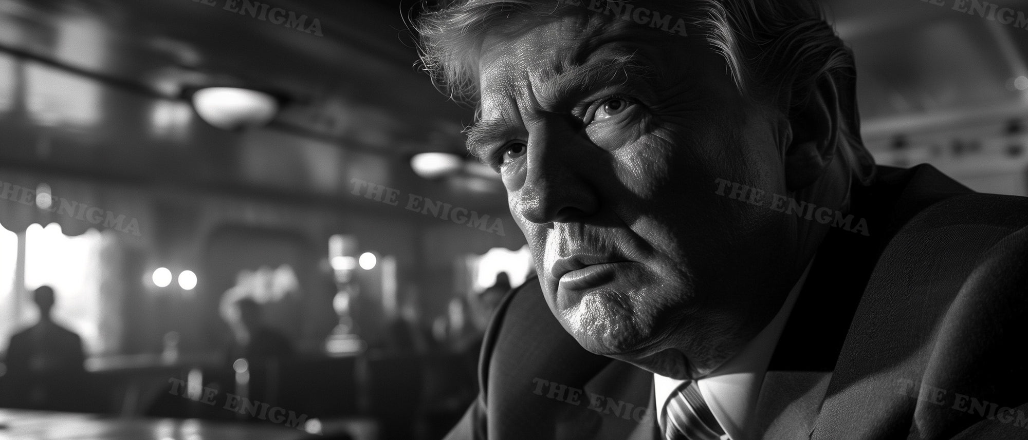 Trump Black and White