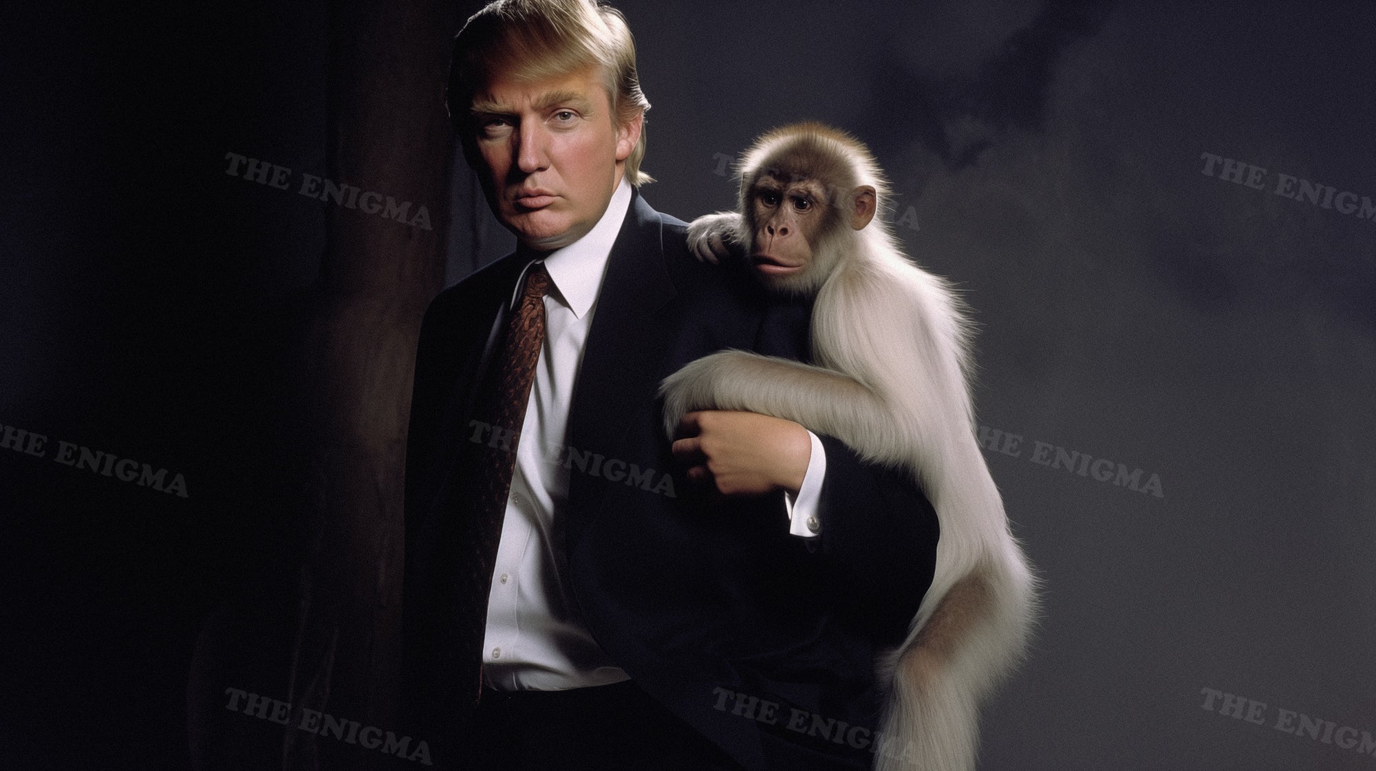 Trump with monkey