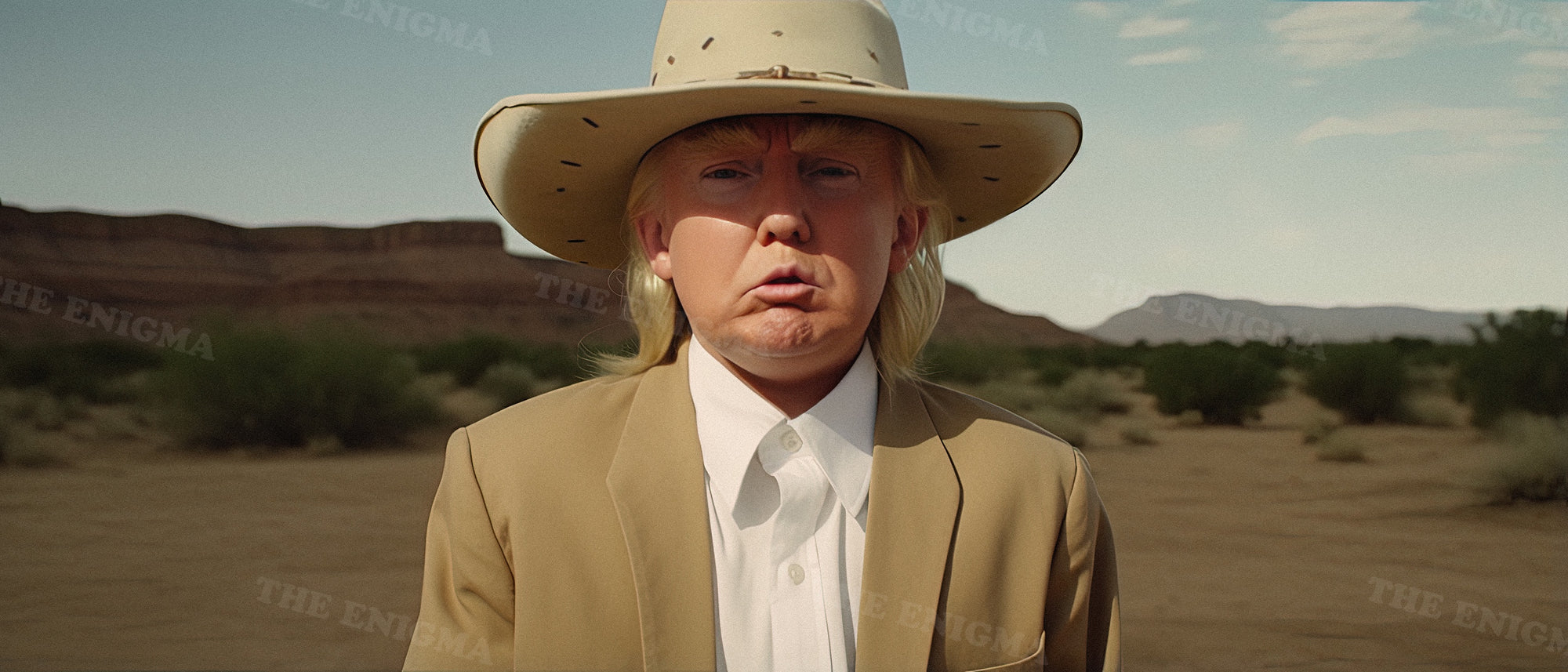 Young cowboy Trump