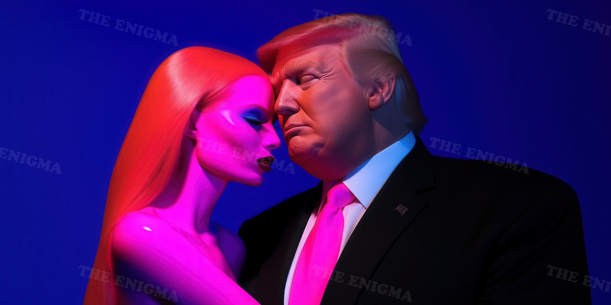 Trump with ai woman